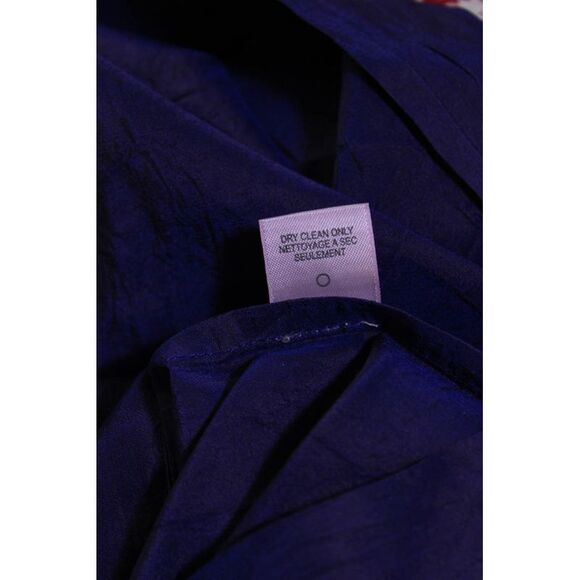 Calypso Saint Barth Womens Silk Crepe V-Neck Empire Waist Dress Purple Size XS - Picture 7 of 7